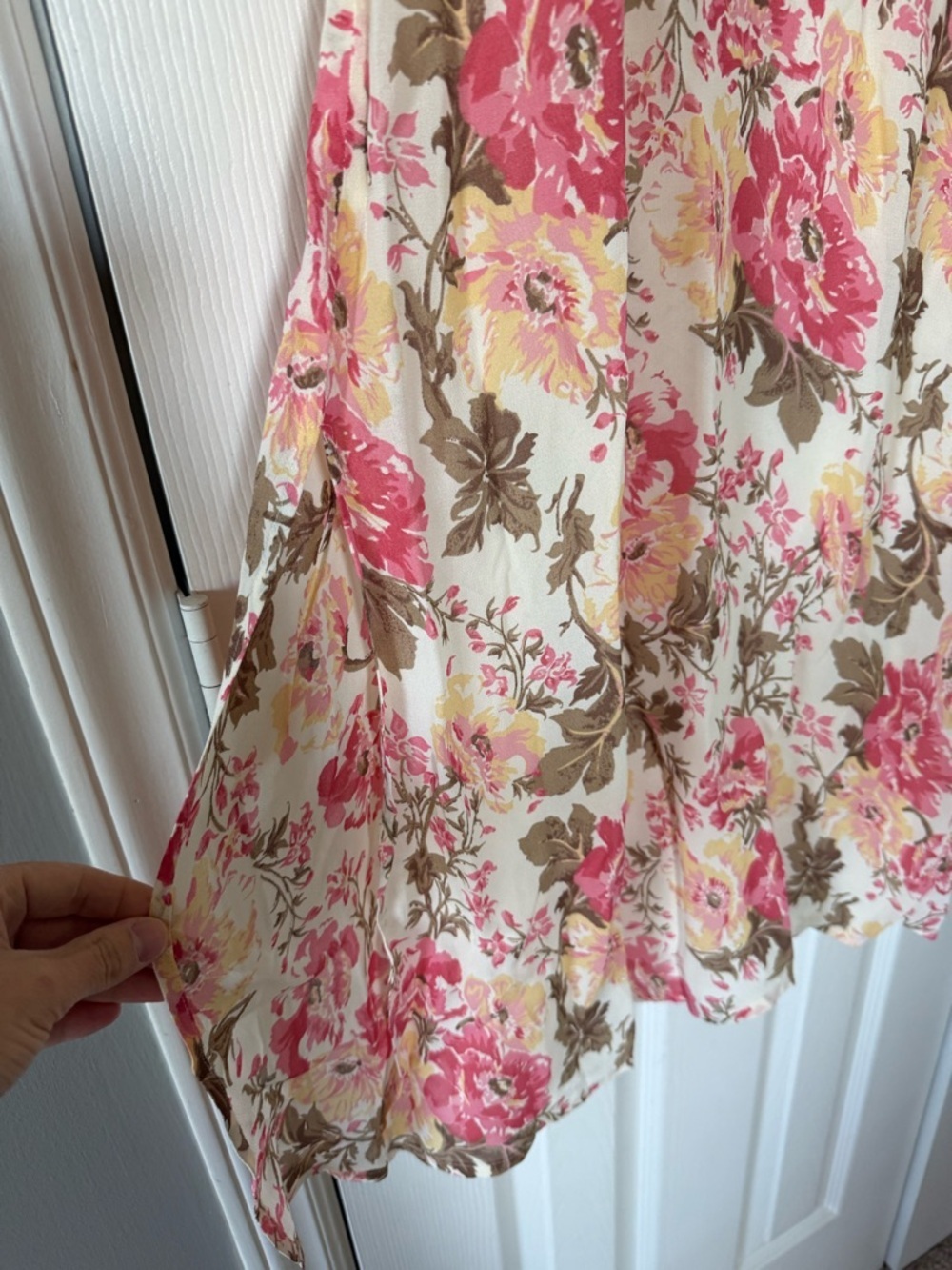 Reformation Cassandra Pink Floral Midi Dress Size 2 NWT - Picture 10 of 16